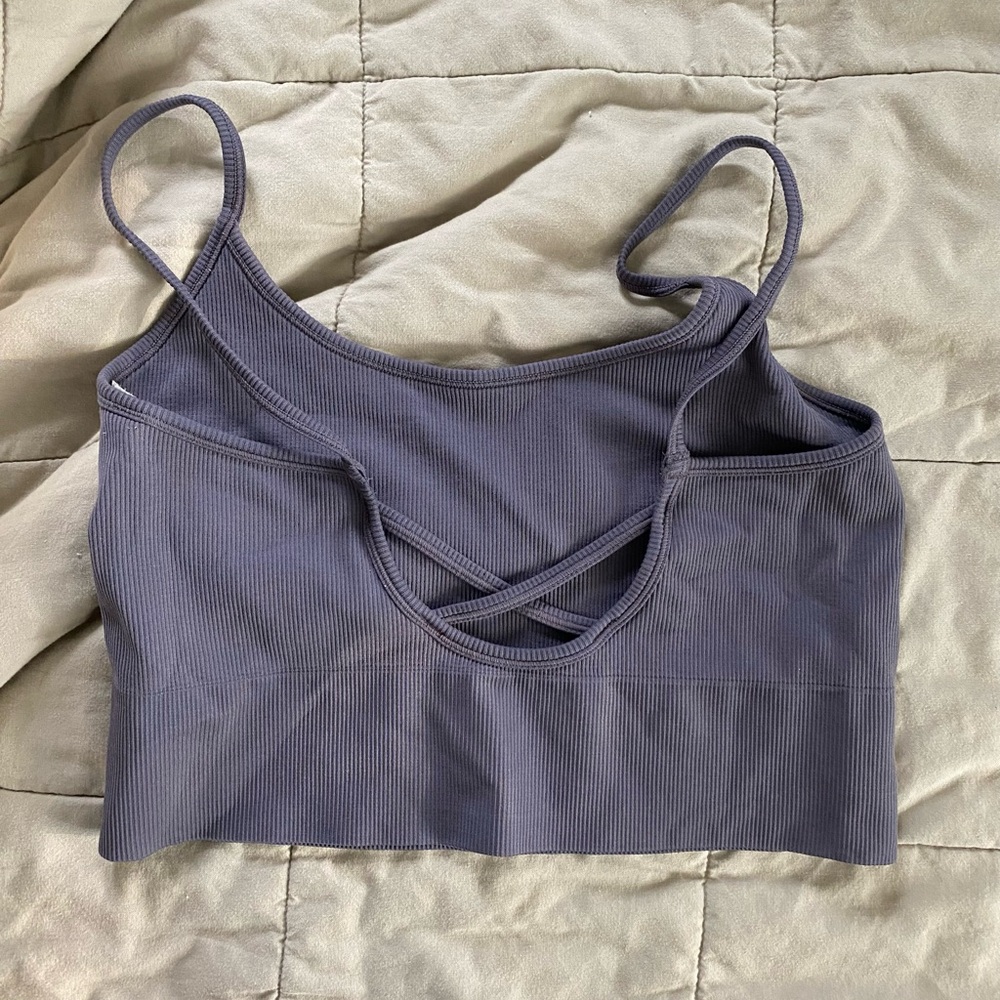 Athleta Ribbed Sports Bra Women’s Size Medium - Picture 3 of 3